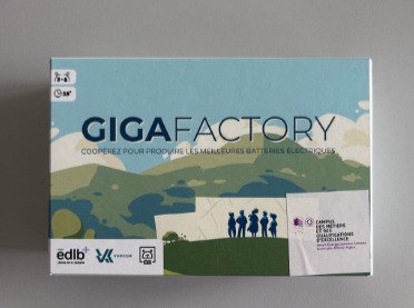Boîte du jeu sérieux Gigafactory